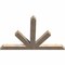 Ekena Millwork Saratoga Smooth Timber Gable Bracket, Douglas Fir, 72"W x 48"H x 3 1/2"D x 5 1/2"F, 16/12 Pitch GBW072X48X0406SAR00SDF - alternate 2
